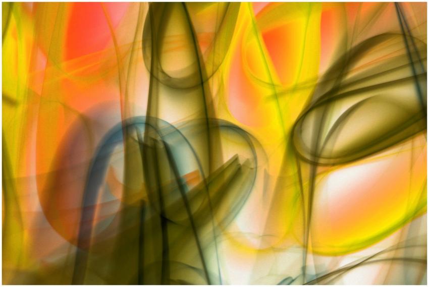 Colorful abstract art depicting dynamic light trai