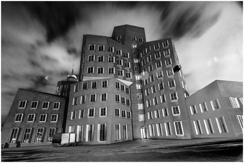 Striking black and white photo of the iconic New Z