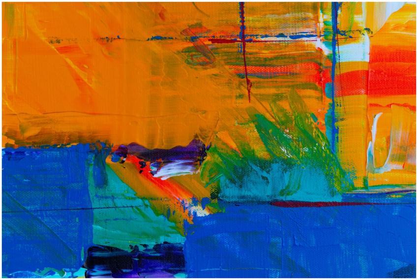 Explore the vibrant colors and dynamic brush strok