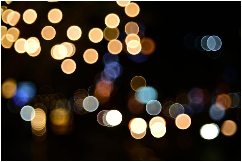 Abstract Bokeh Lights Night