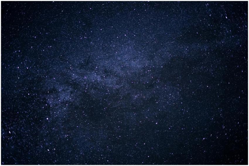 Captivating view of the starry night sky captured