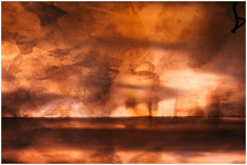 Warm-toned abstract texture with dynamic brush str