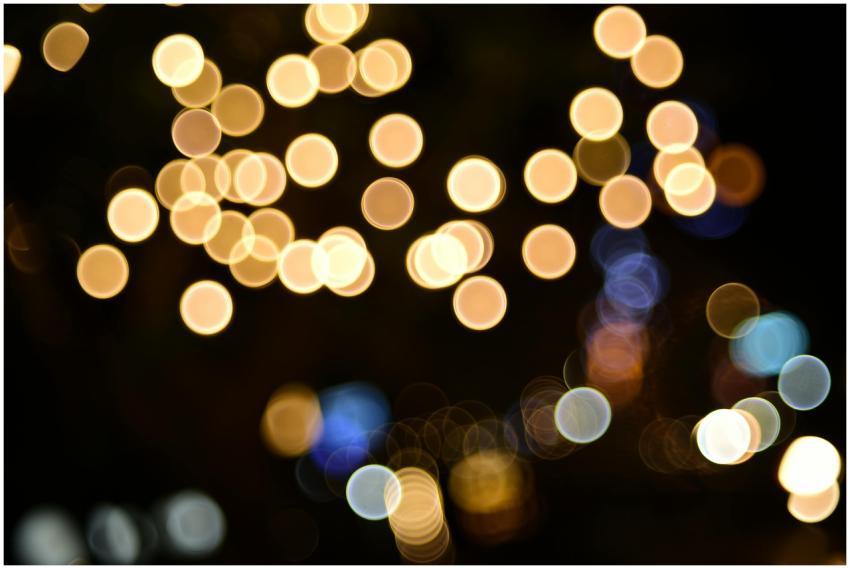 A vibrant display of abstract bokeh lights against