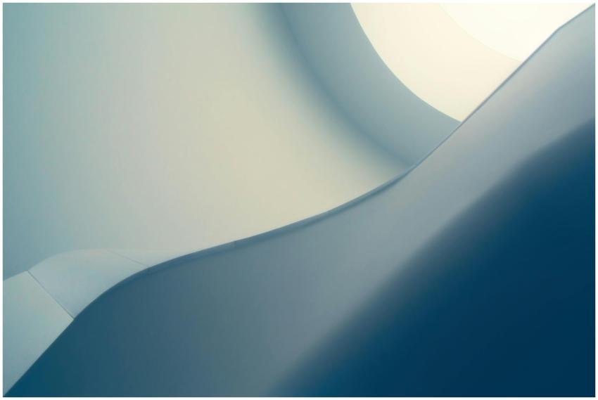 Sophisticated minimalist abstract with smooth blue