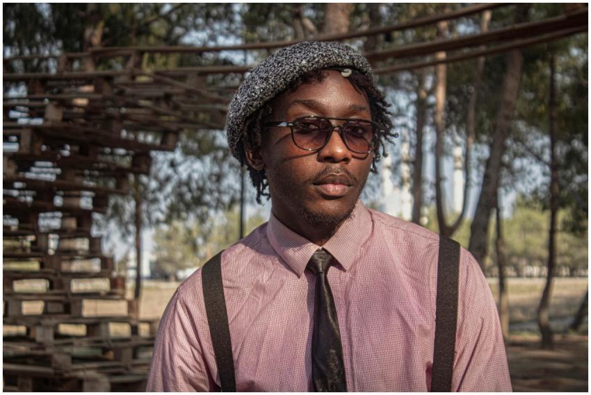 Stylish Young Man Forest