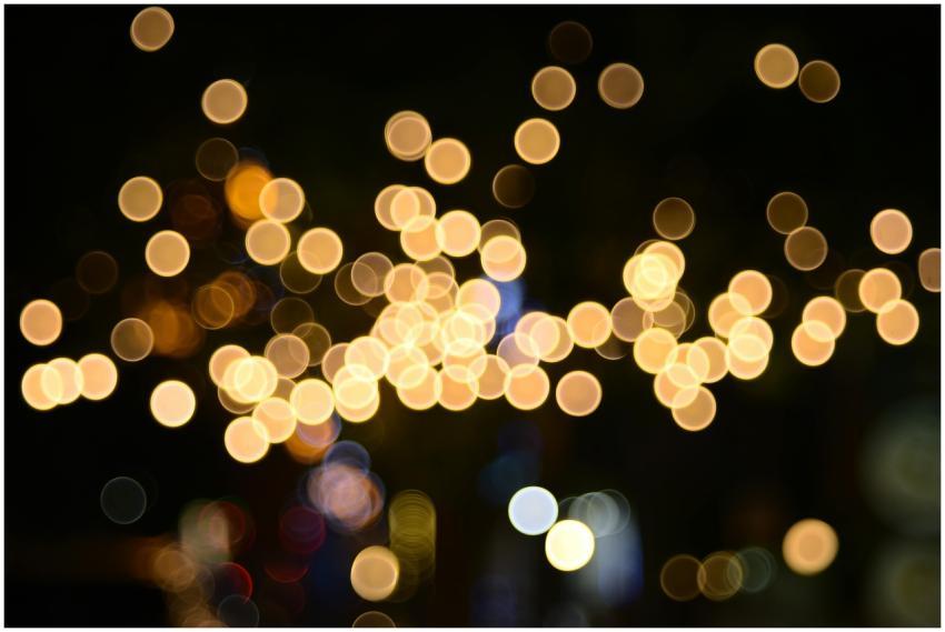 Abstract Bokeh Warm Glowing