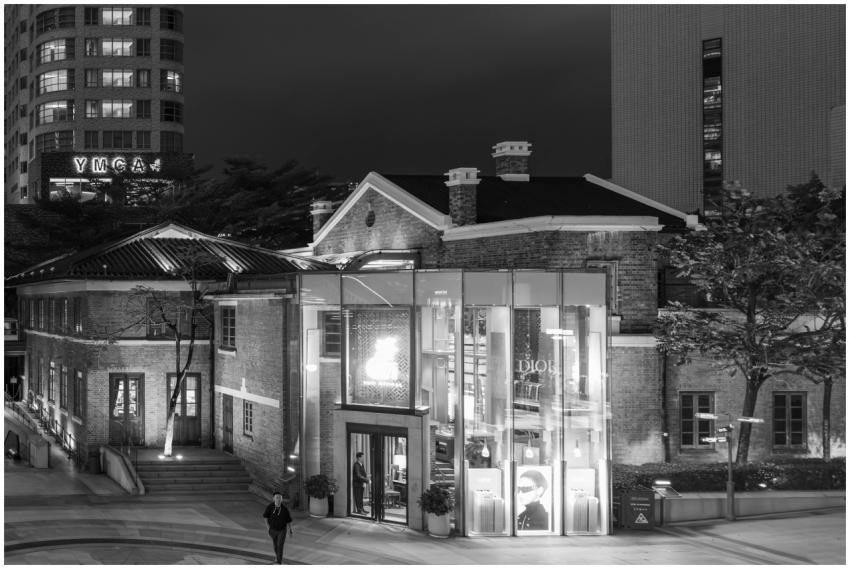 Black White Urban Night