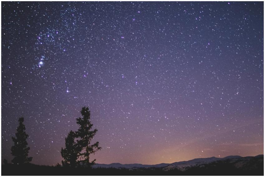 A stunning view of a star-filled night sky with si