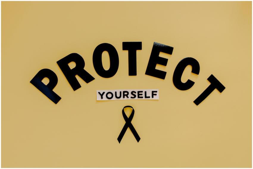 Conceptual awareness image with "Protect Yourself"