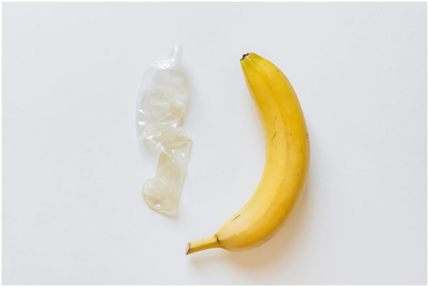 A conceptual health image featuring a banana and a