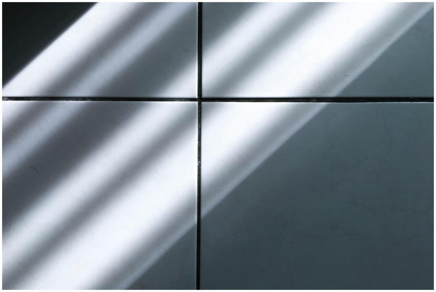 A minimalist image capturing sunlight casting shad