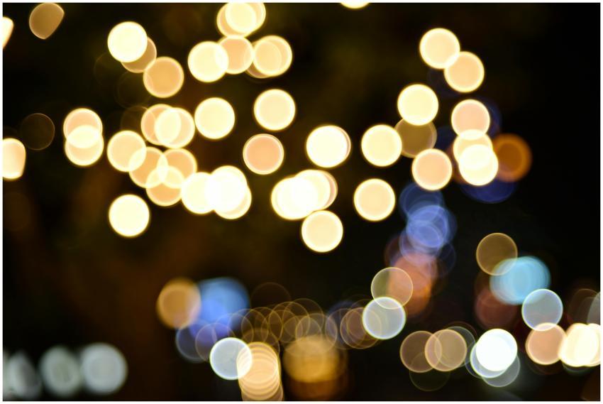 Abstract Bokeh Light Circles