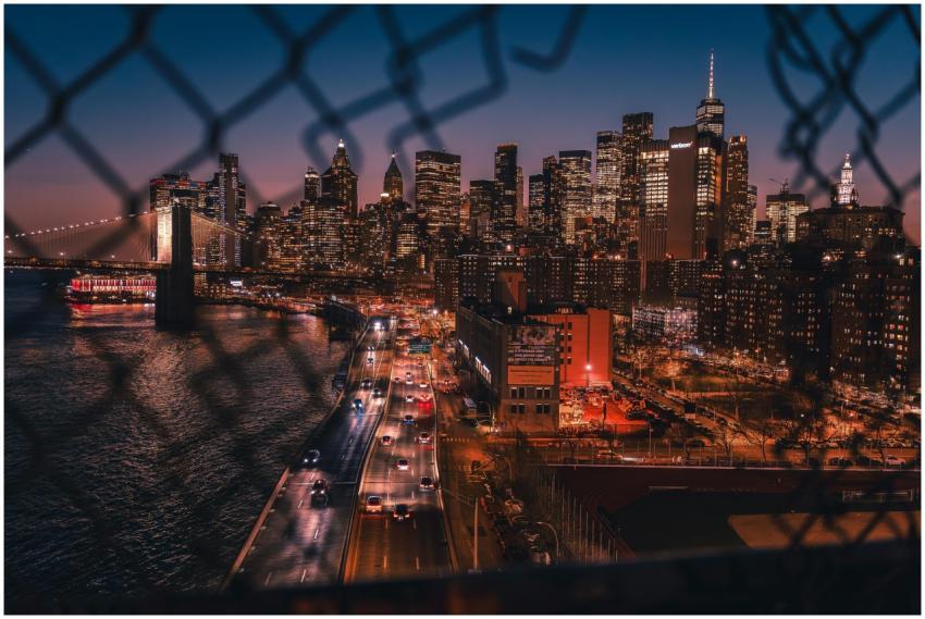 Captivating view of New York City skyline at night