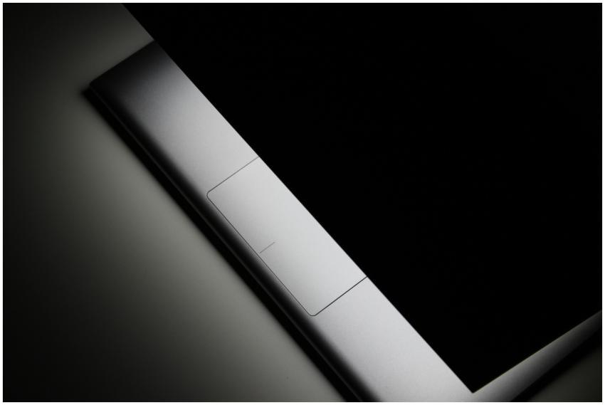 Sleek minimalist closed laptop presented in a mood