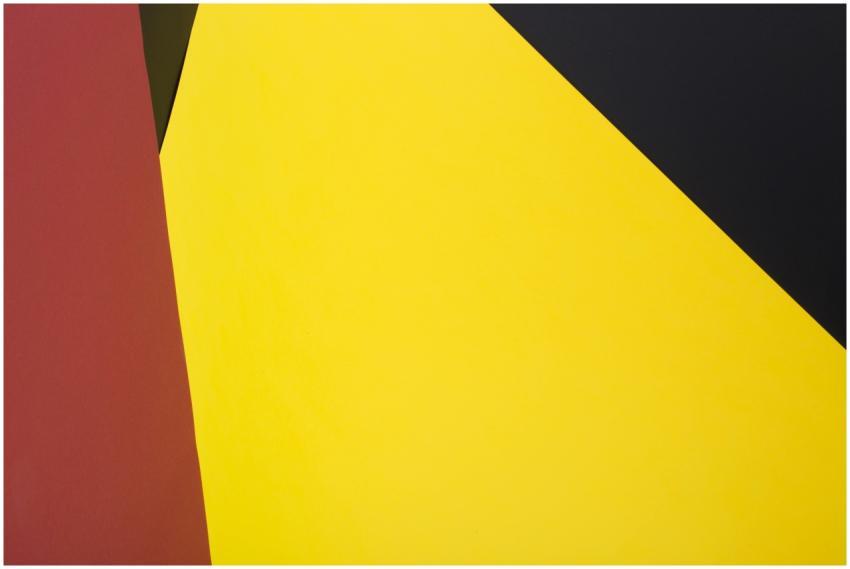 Vibrant abstract geometric design with bold yellow