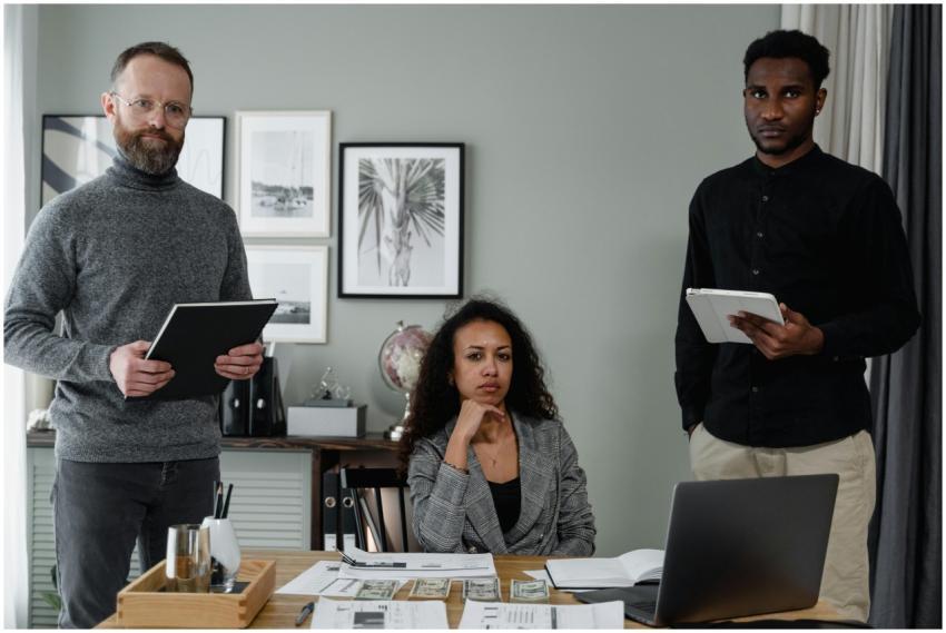 A diverse team of professionals collaborating in a