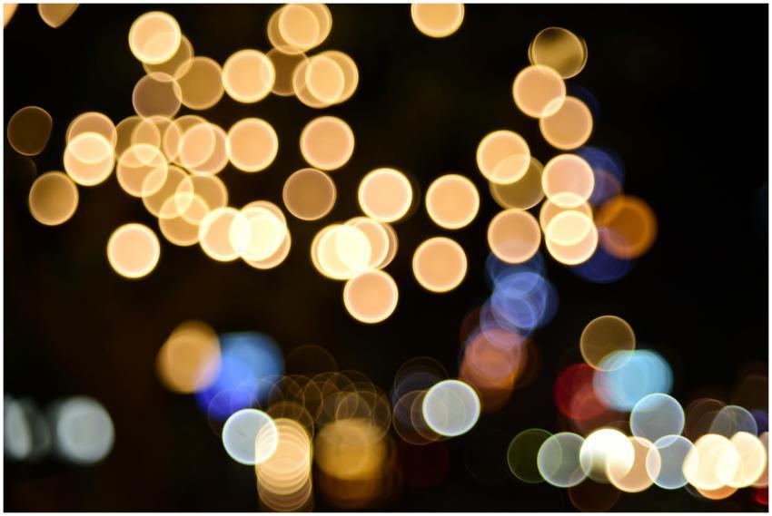 Vibrant Night Bokeh Lights