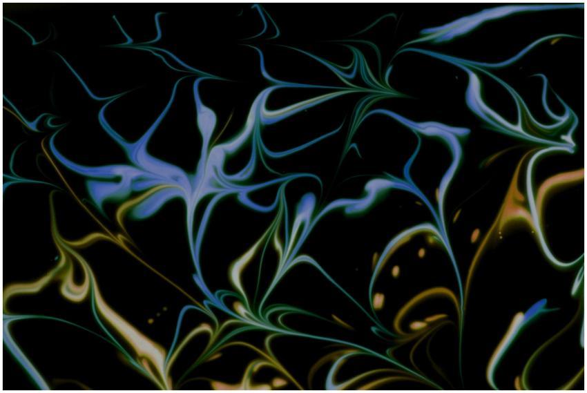 Vibrant abstract patterns with swirling organic sh