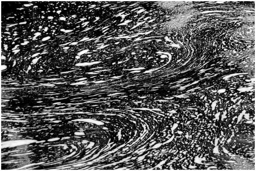 Dynamic abstract black and white texture with swir