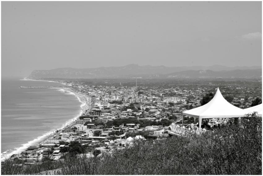 Scenic Coastal Town Ecuador