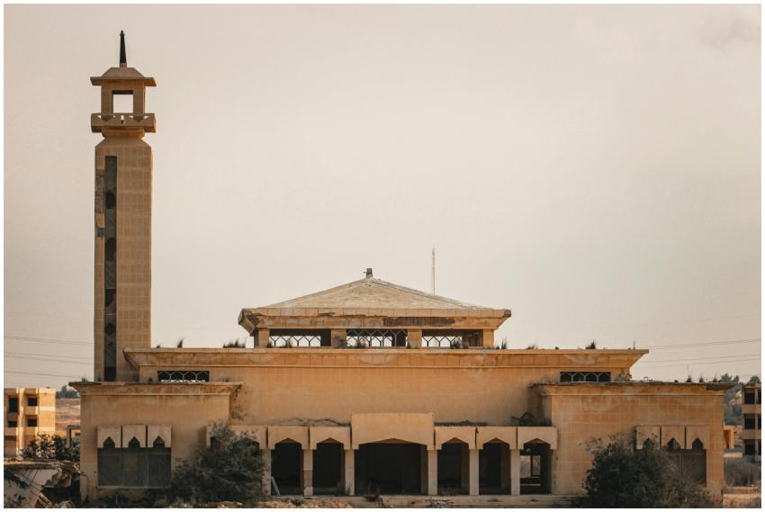 Historic Mosque Tower Desert