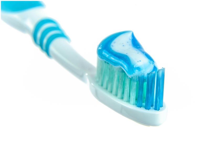 Detailed close-up image of a toothbrush with vibra