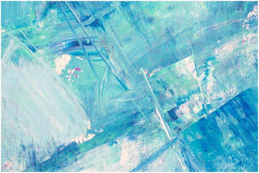 Close-up of a vibrant, textured abstract acrylic p