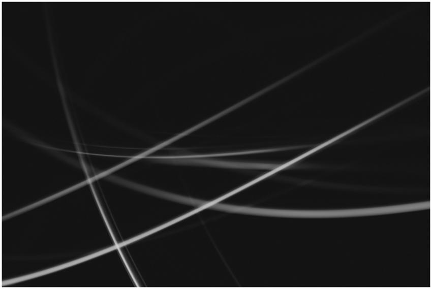Dynamic abstract black and white light streaks, pe