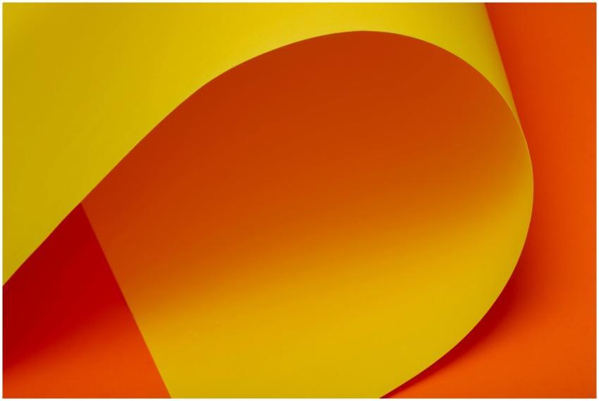 A creative abstract image featuring a vibrant yell