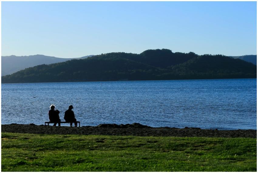 Elderly Couple Relaxing Serene