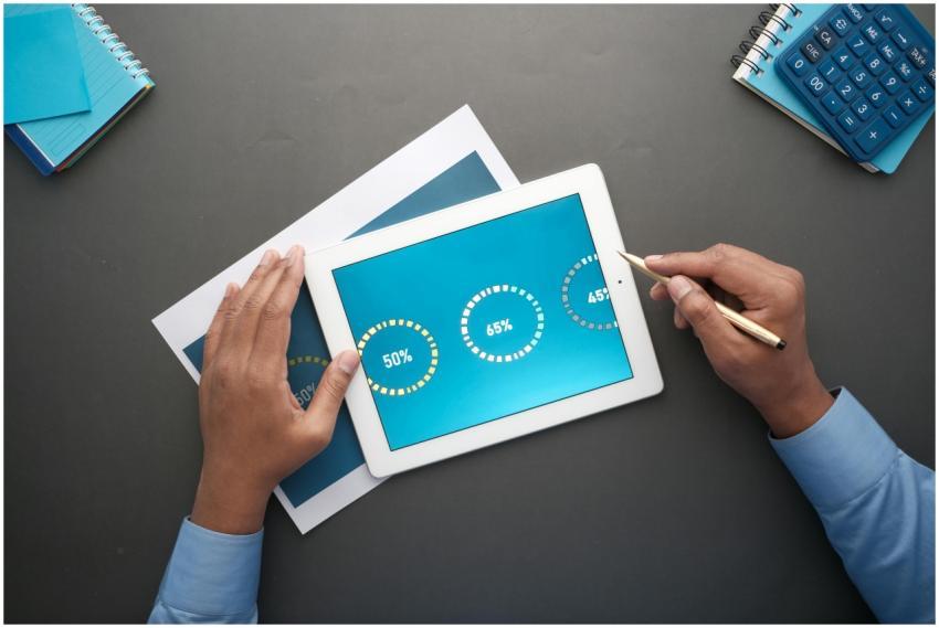 A professional reviewing statistical data on a dig