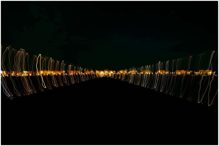 Blurred abstract pattern of lights at night, creat