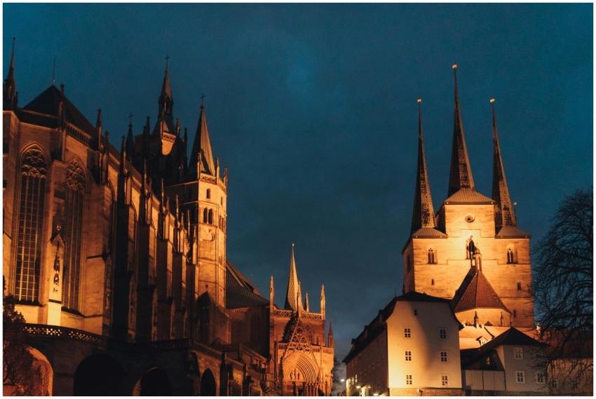 A stunning view of Erfurt Cathedral and St Severus