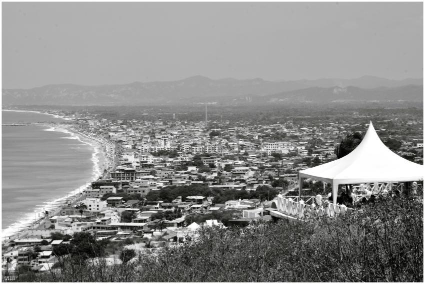 Panoramic Coastal City Ecuador