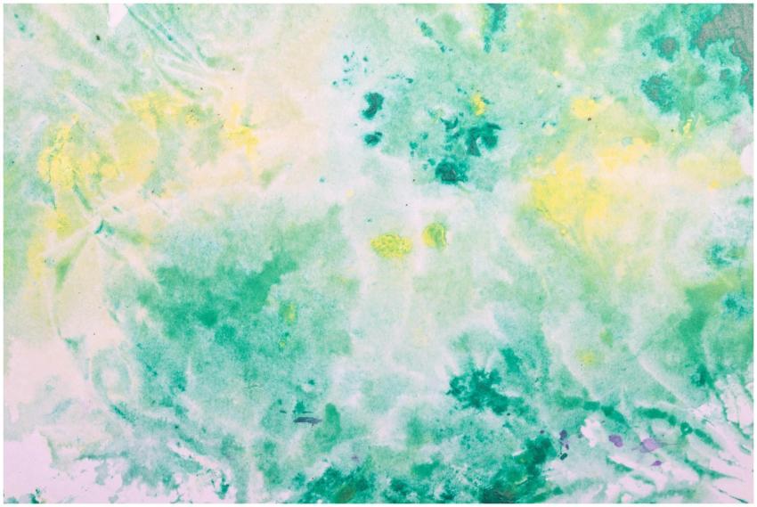 Colorful abstract watercolor texture with green an