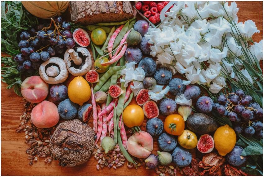 A colorful assortment of fresh fruits, vegetables,