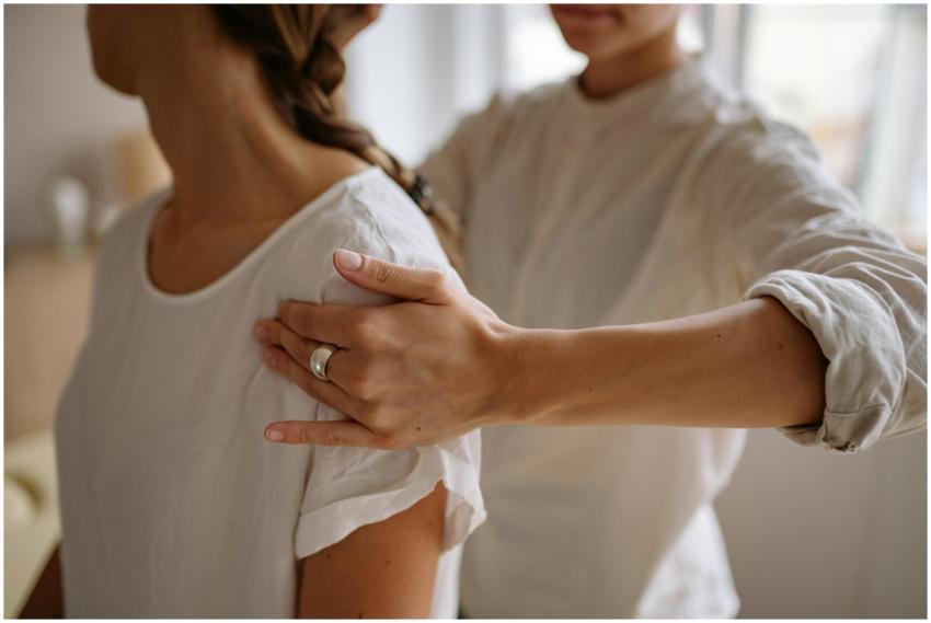 A detailed view of a physiotherapy session with ha