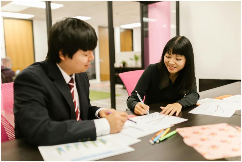Diverse team engaged in a productive office meetin