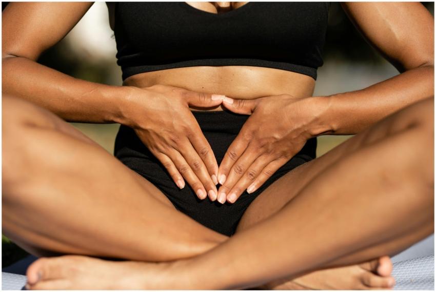 A person practicing mindfulness and balance throug