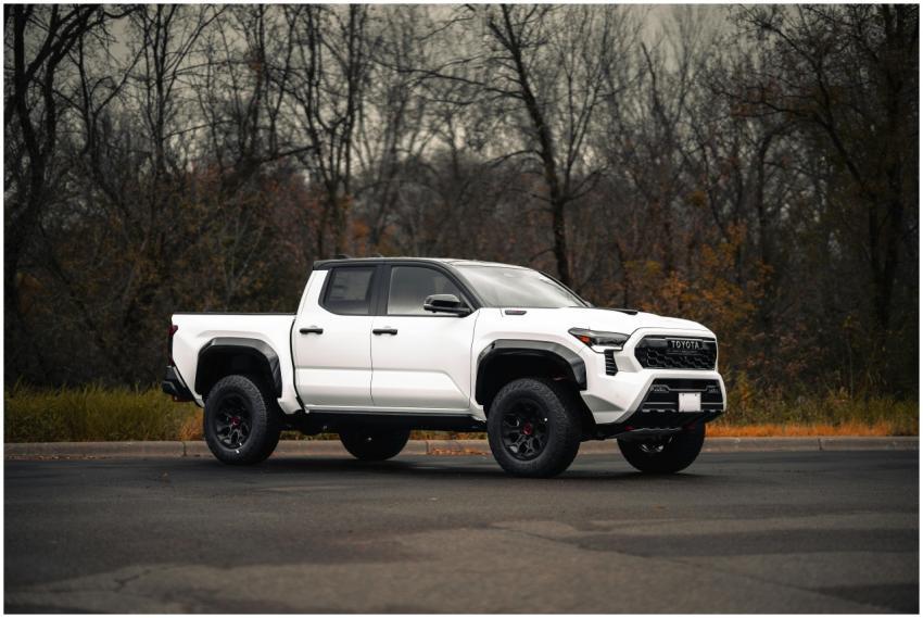 Stylish White Pickup Truck