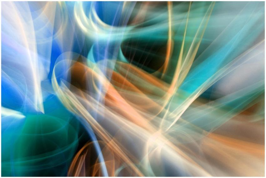 Abstract image featuring dynamic colorful light st