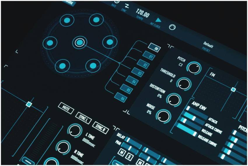 A high-tech digital interface showcasing control p