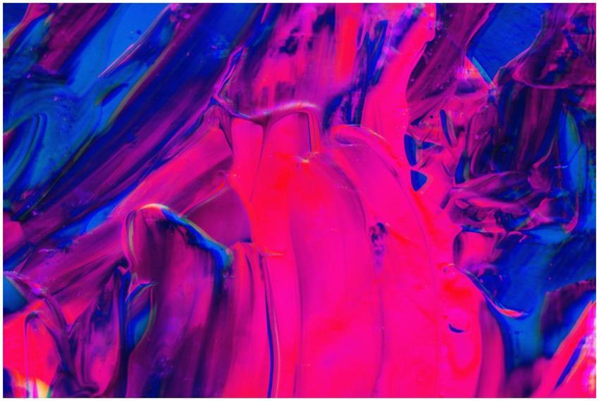 Dynamic and vibrant abstract acrylic painting with