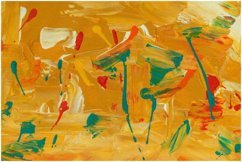 Dynamic and vibrant acrylic painting with bold col