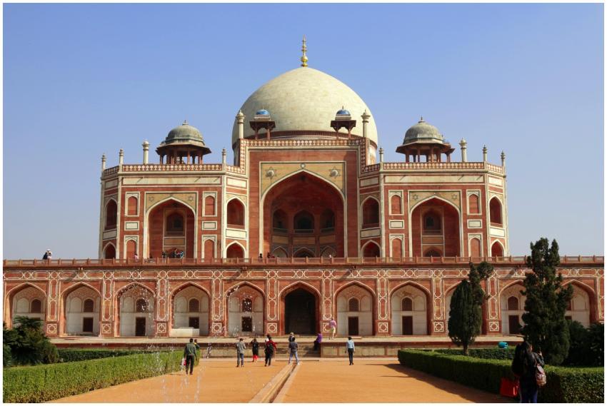Iconic Humayun's Tomb in New Delhi, a UNESCO World