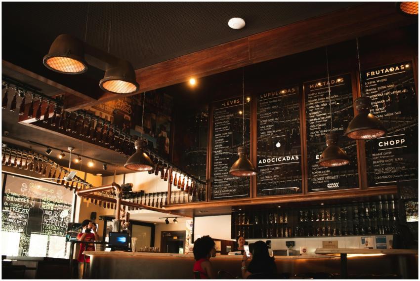 Warm and inviting café interior featuring wooden d