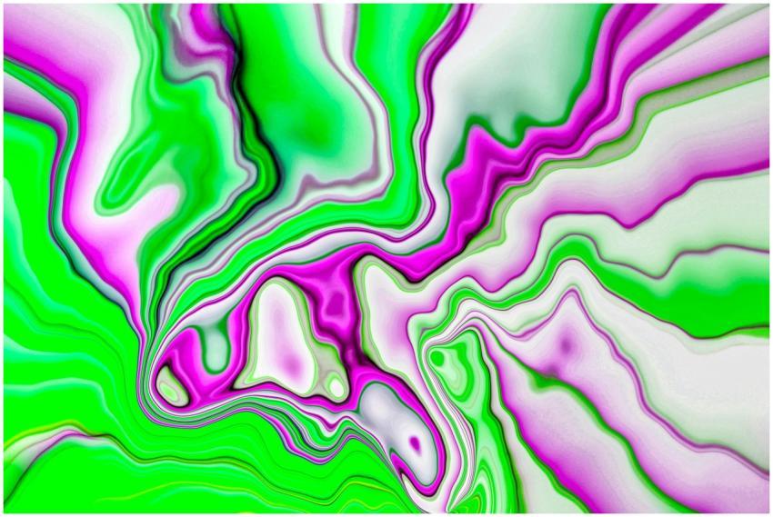 An energetic and colorful abstract swirl in vivid