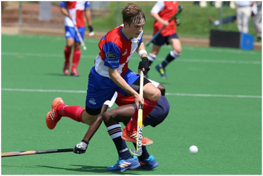 Dynamic field hockey action capturing players in m