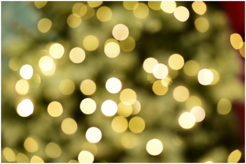 A beautiful abstract image featuring golden bokeh