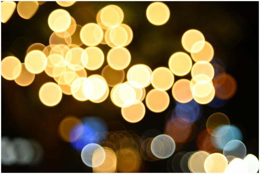 Captivating bokeh effect with vibrant circular lig